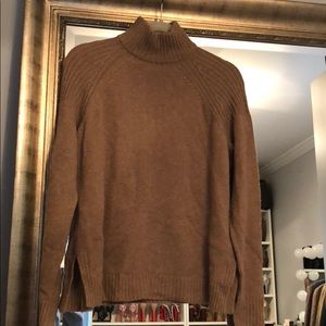 Italian Cashmere Sweater in Camel Color Size M